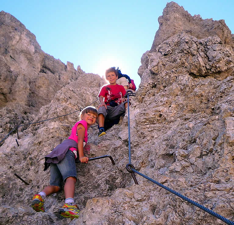 Arrampicata per bambini Alta Badia