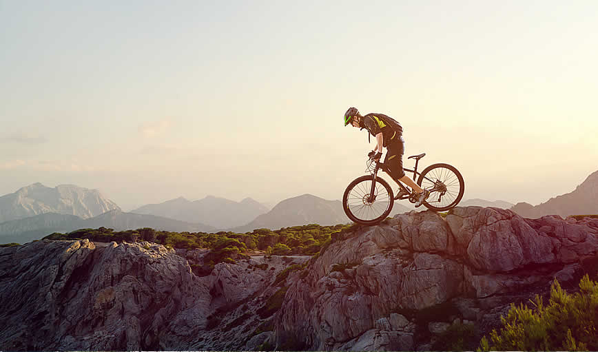 Mountain bike in Alta Badia